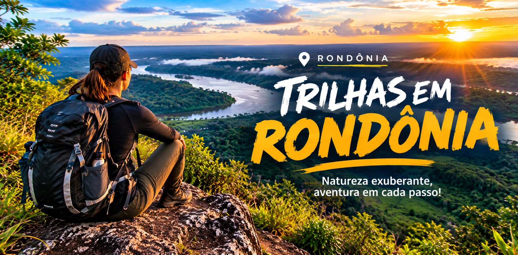 Trilhas em Rondonia ao Amanhecer